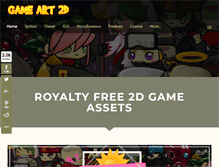 Tablet Screenshot of gameart2d.com